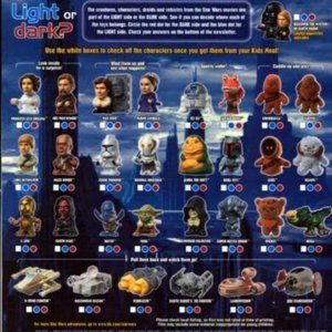 Star Wars Episode III toys. Complete set 2005. Sealed in packages